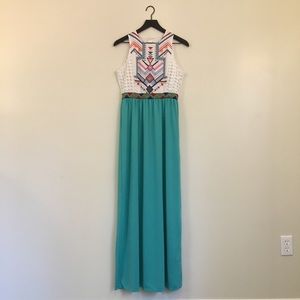 Aztec Style Maxi Dress